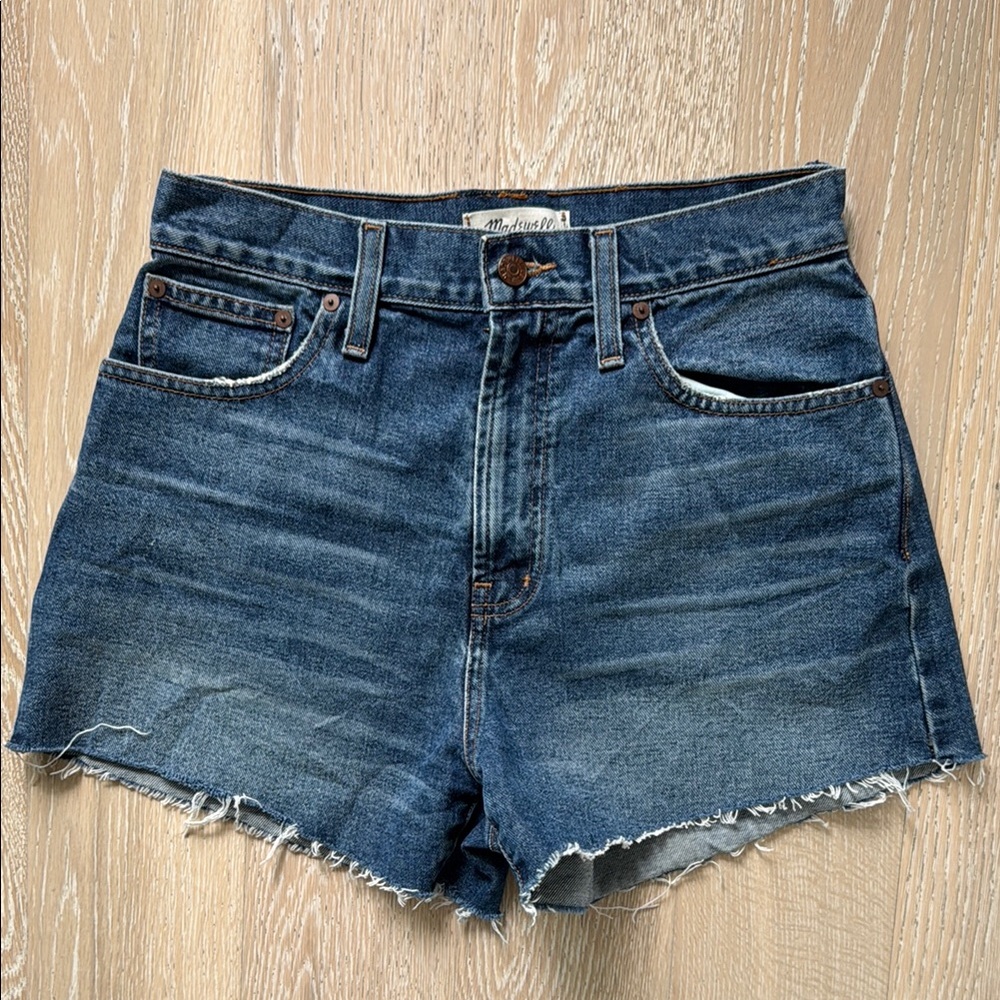 Madewell Dark Blue Denim Jean Shorts